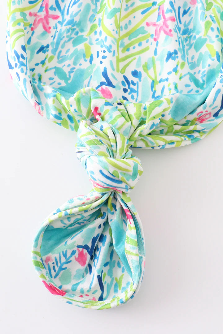Green Ruffle Baby Gown