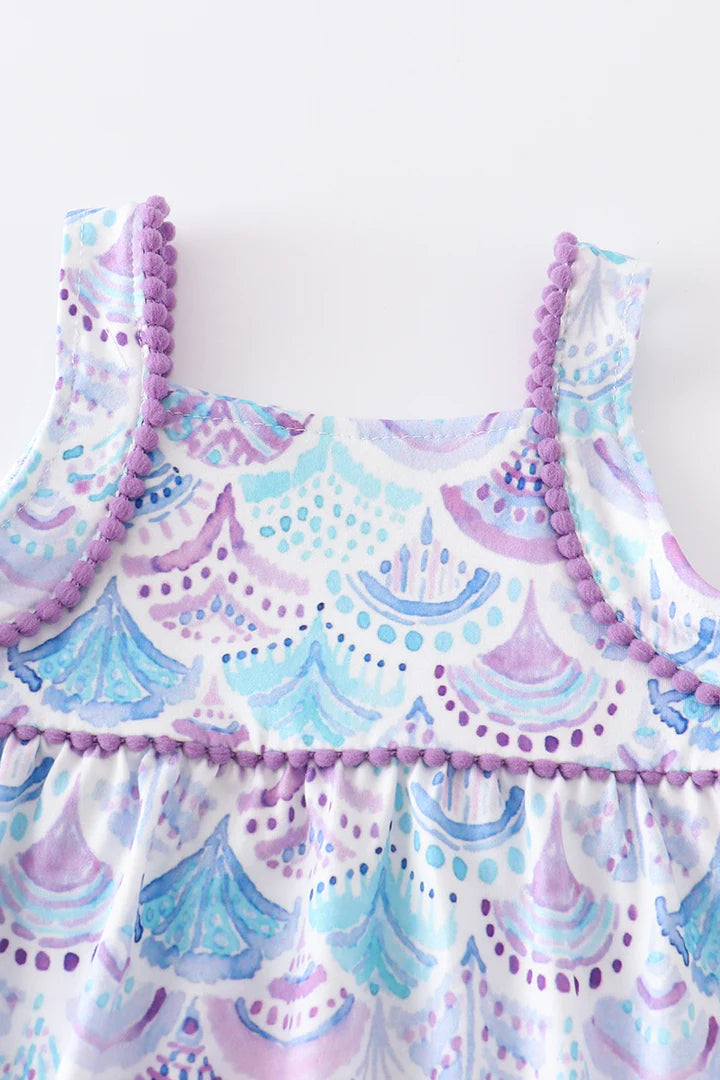 Mermaid Scales Baby Romper
