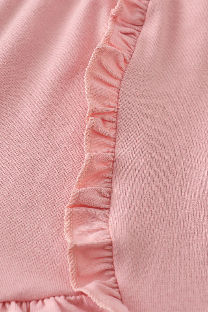 Light Pink Ruffle Shorts