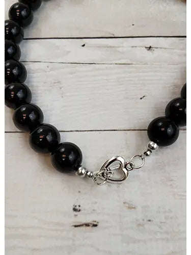 Black Bubble Gum Necklace