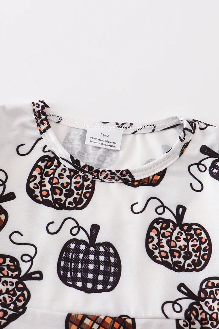 Leopard and Plaid Pumpkin Dress