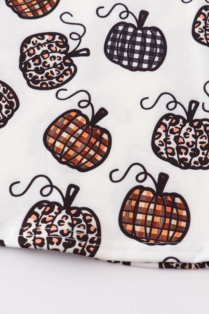 Leopard and Plaid Pumpkin Dress