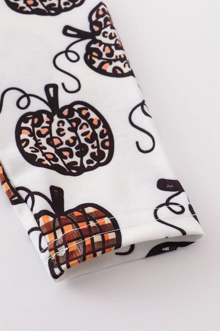 Leopard and Plaid Pumpkin Dress