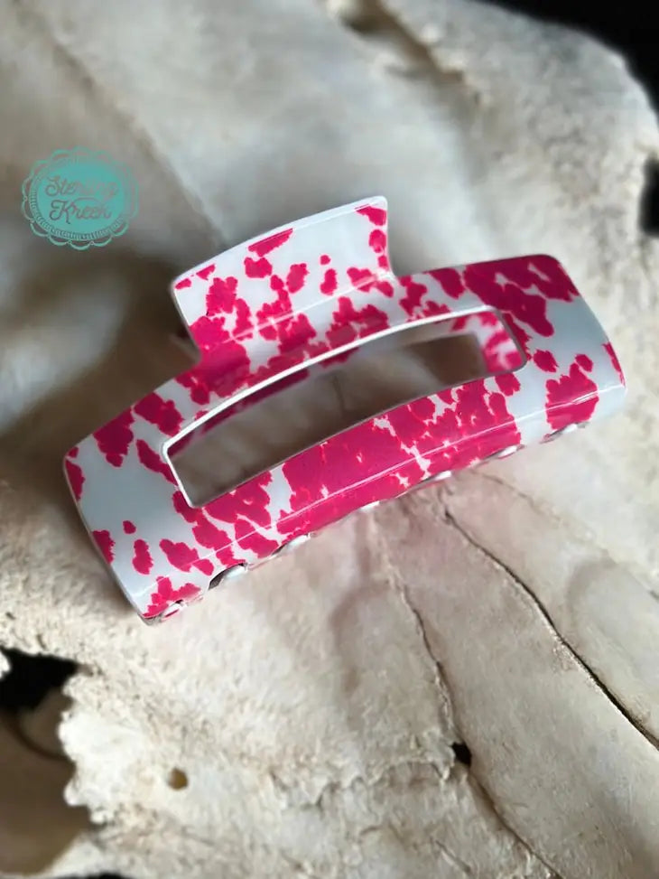 Strawberry Moo Hair Clip