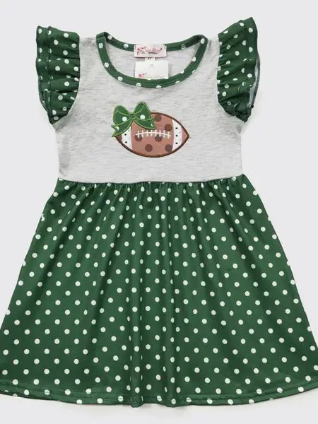 Green Football Polka Dot Dress