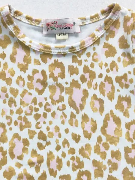 Golden Leopard Baby Romper