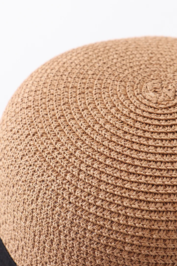 Black Bow Mom and Me Straw Hat- Kids