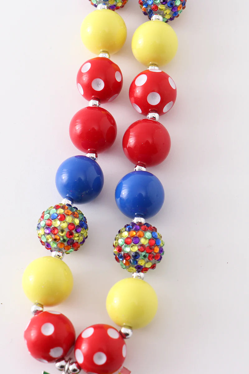 Back to School Apple Bubble Gum Necklace