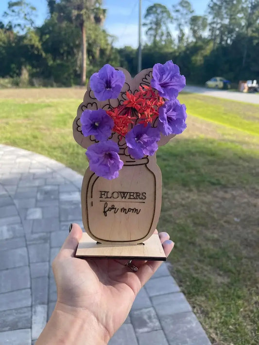 Wildflower Holder- "Flowers for Mom"