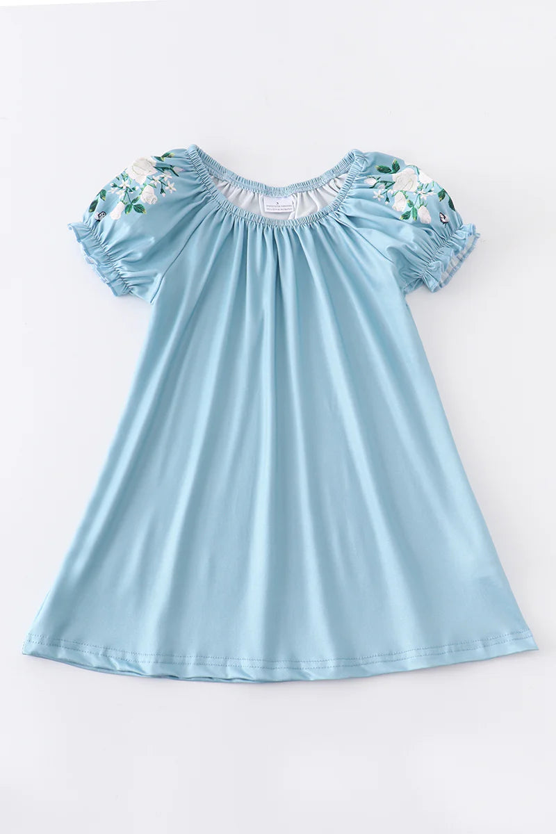 Blue Floral Dress
