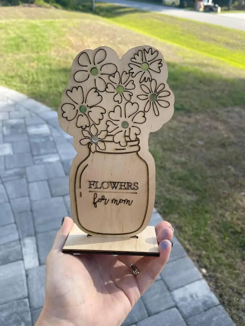 Wildflower Holder- "Flowers for Mom"