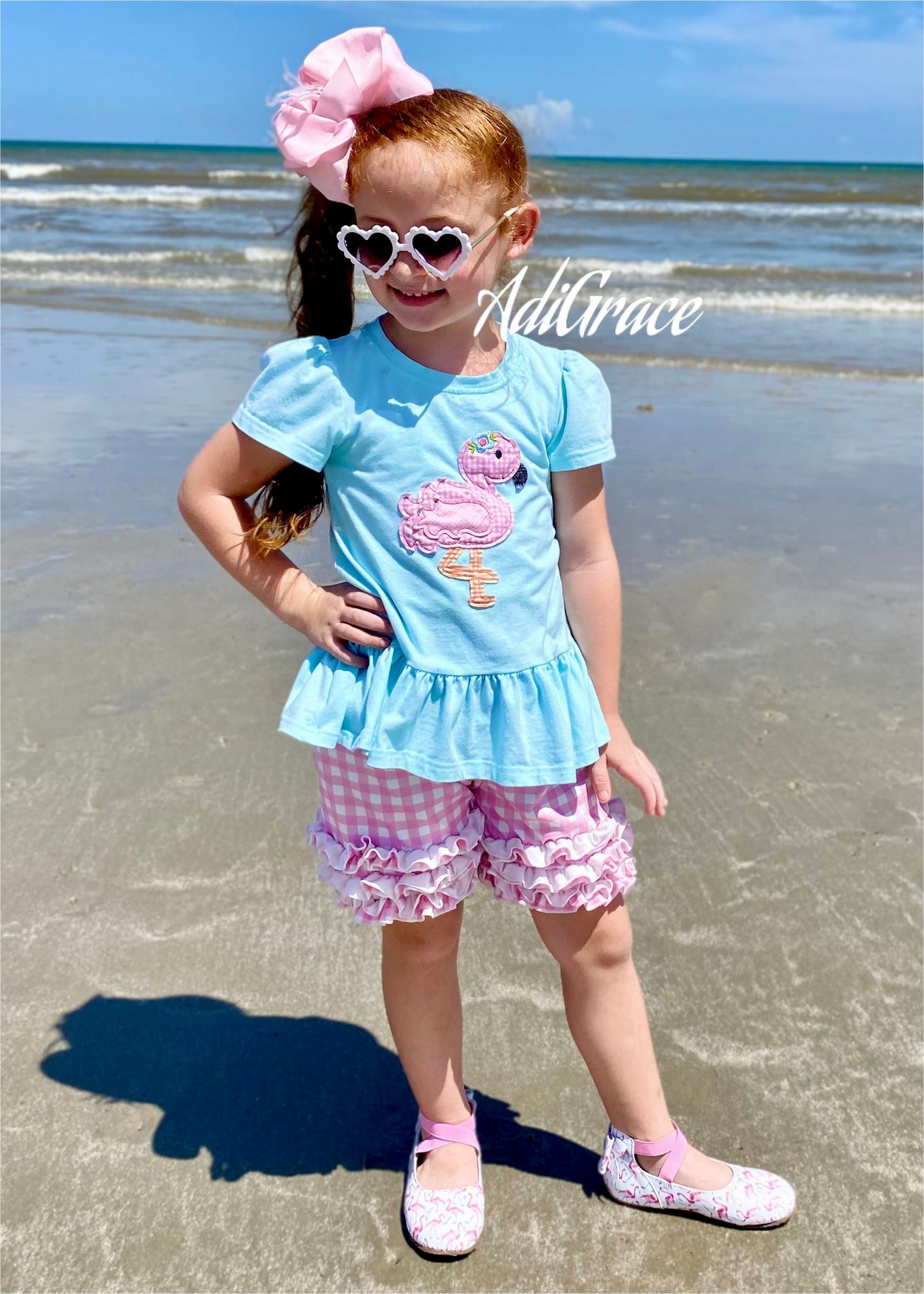 Flamingo Shorts Set