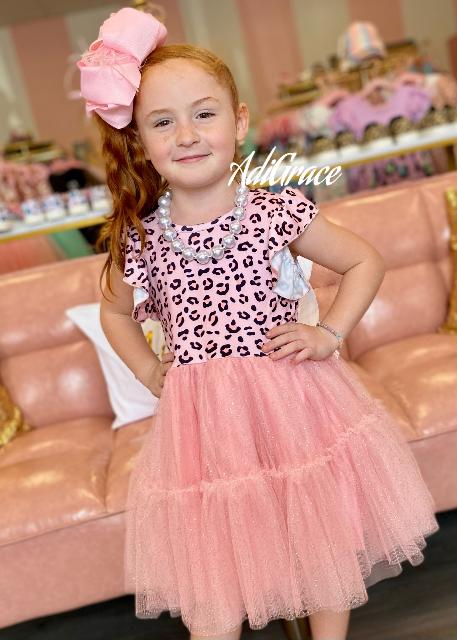 Pink Leopard Tutu Dress