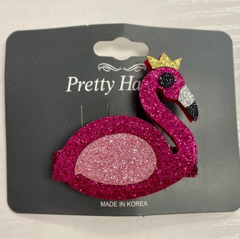 Flamingo Hair Clips