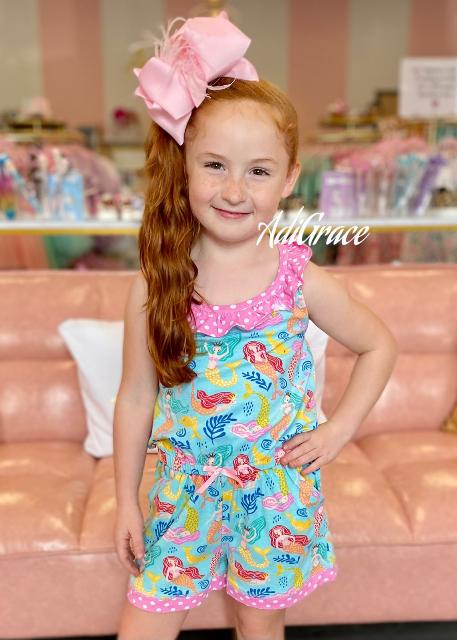 Girls Mermaid Romper