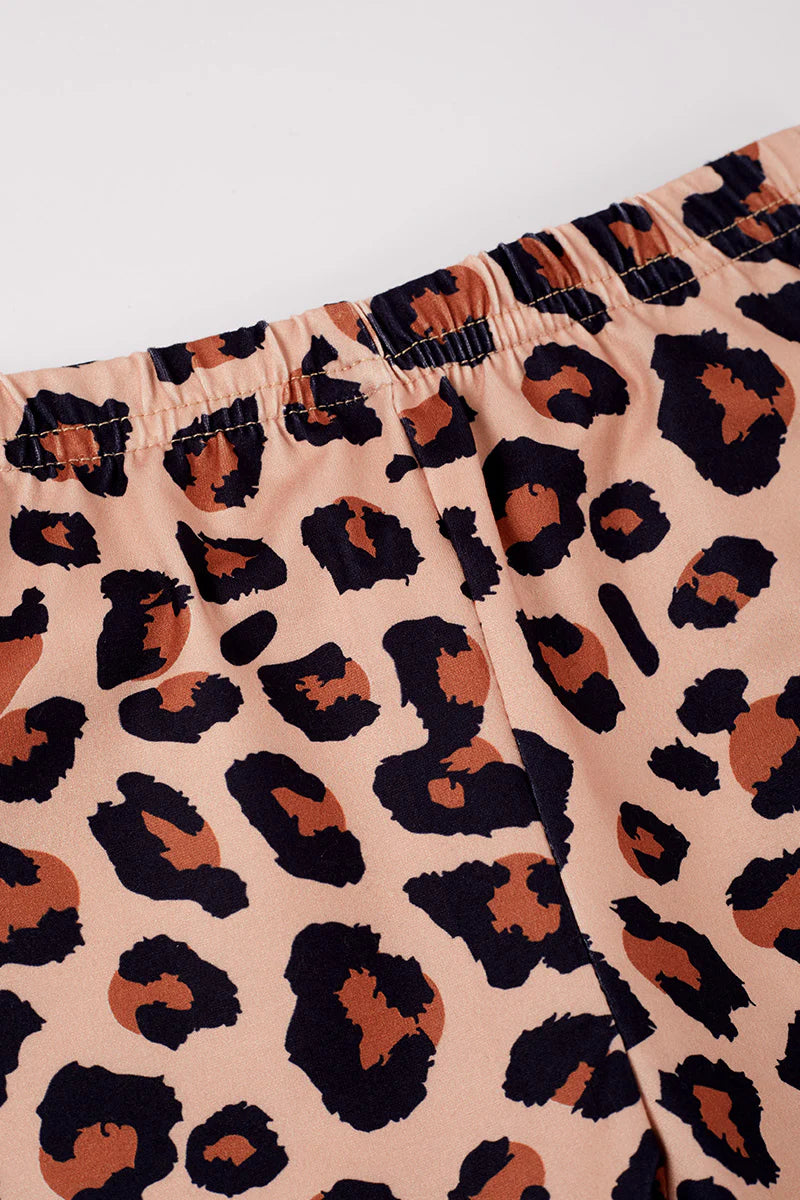 Leopard Print Biker Shorts