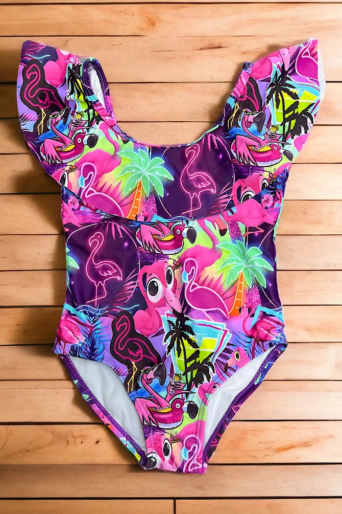 Neon Flamingo Swimsuit