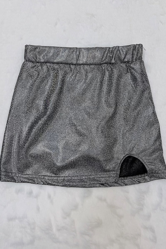 Black Shimmer Skort