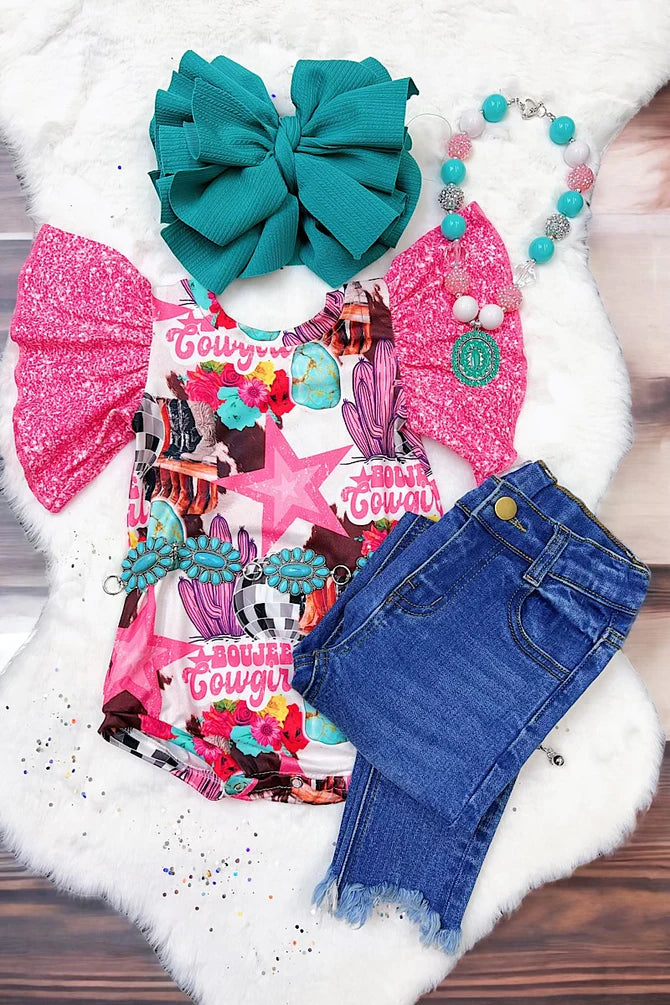 Boujee Cowgirl Onesie