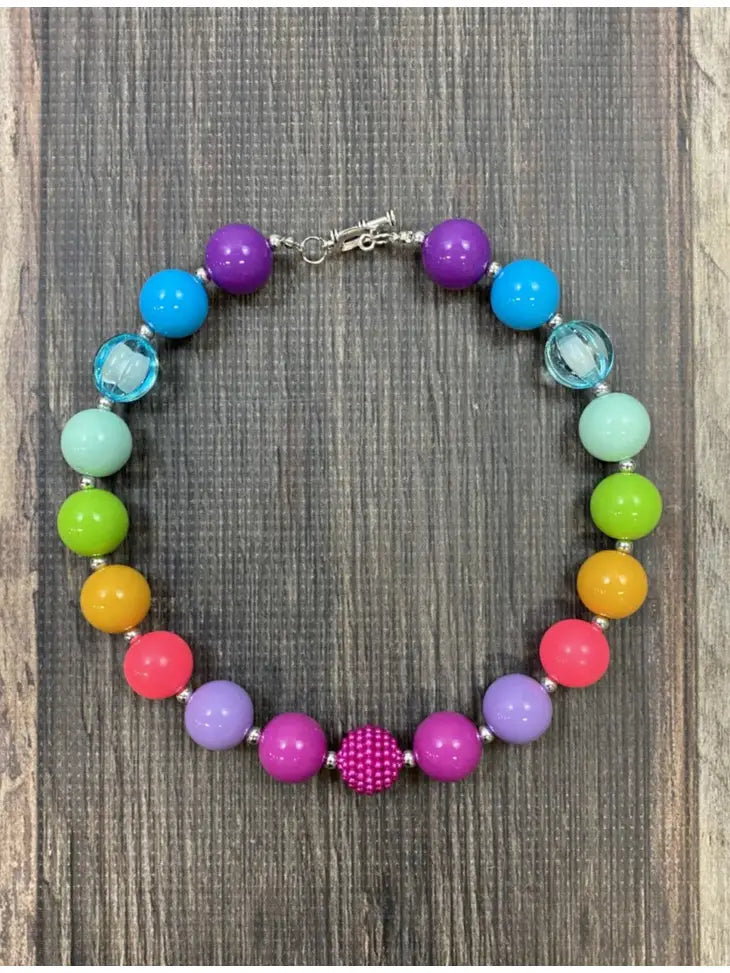 Bright Colors Bubble Gum Necklace