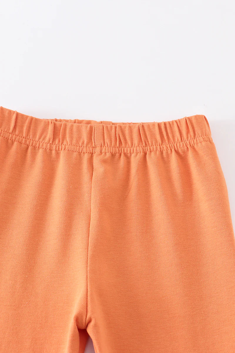 Orange Ruffle Pants
