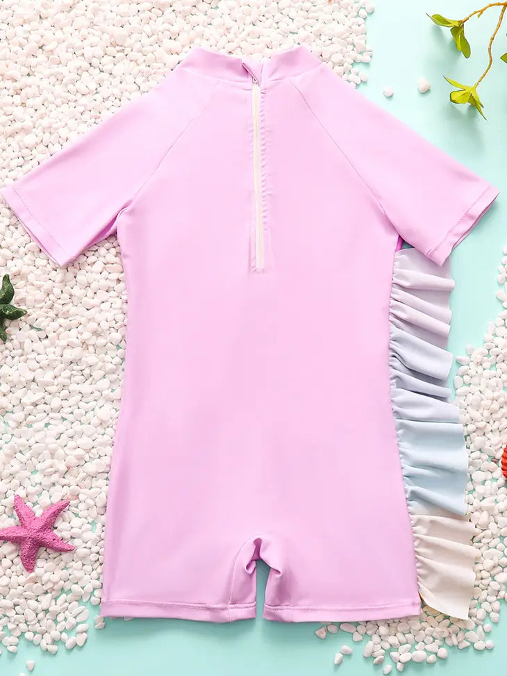 Ruffled Unicorn 1 PC Swimsuit