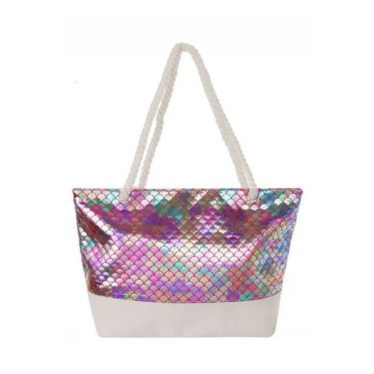 Mermaid Scale Canvas Tote Bag