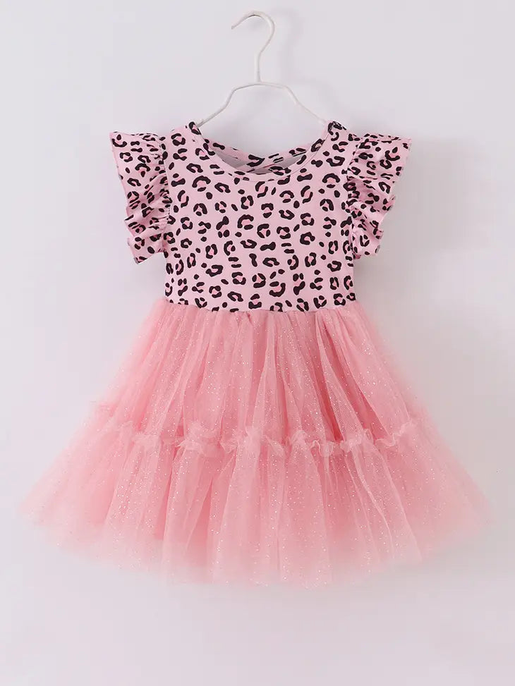 Pink Leopard tutu Dress