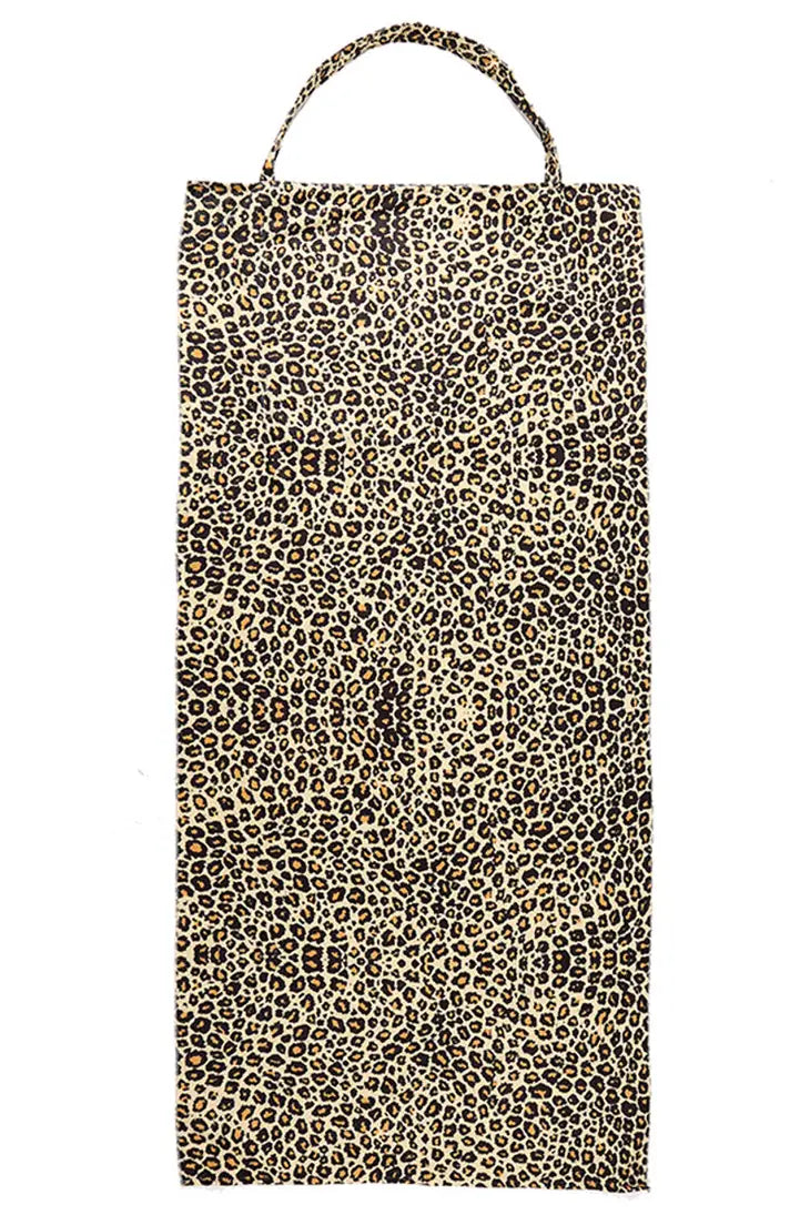 Leopard Print Beach Towel Bag