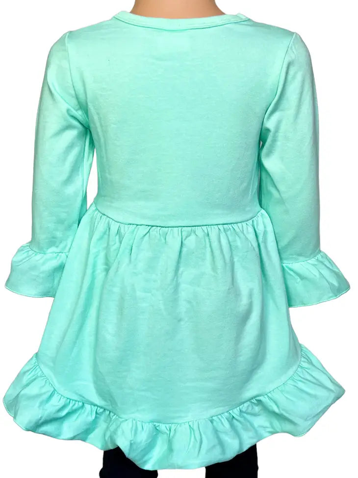 Light Teal Hi-Lo Tunic