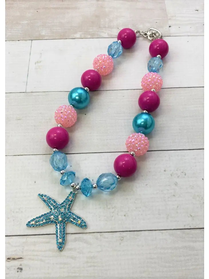 Starfish Bubble Gum Necklace