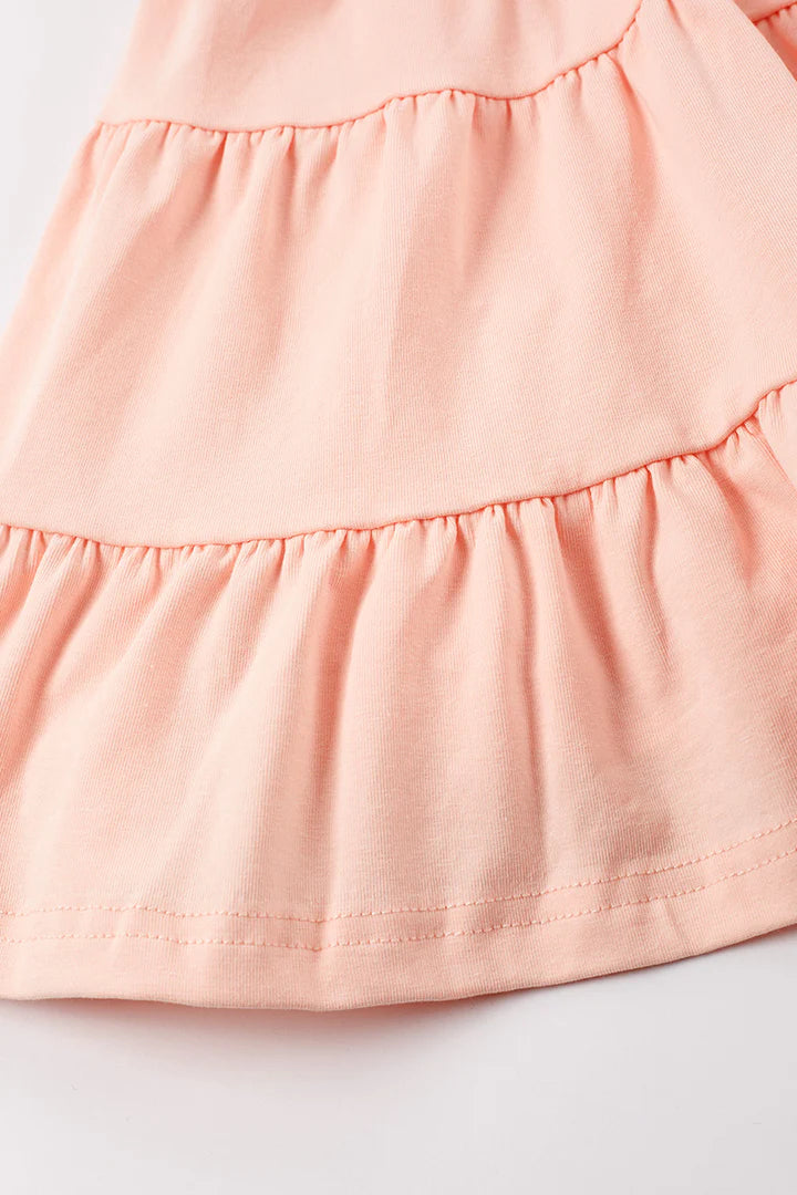 Pink Ruffle Tiered Dress