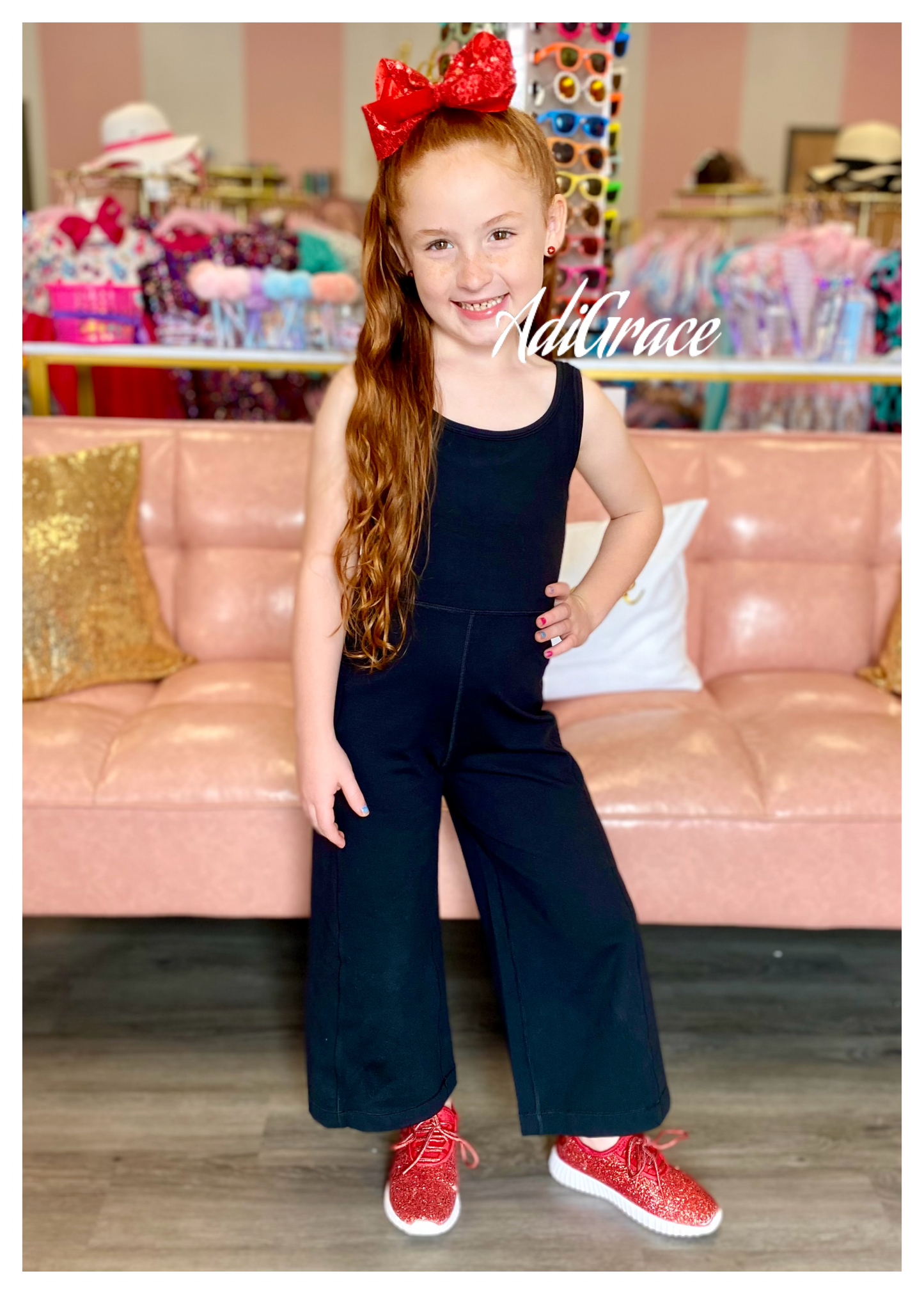 Black Athletic Romper