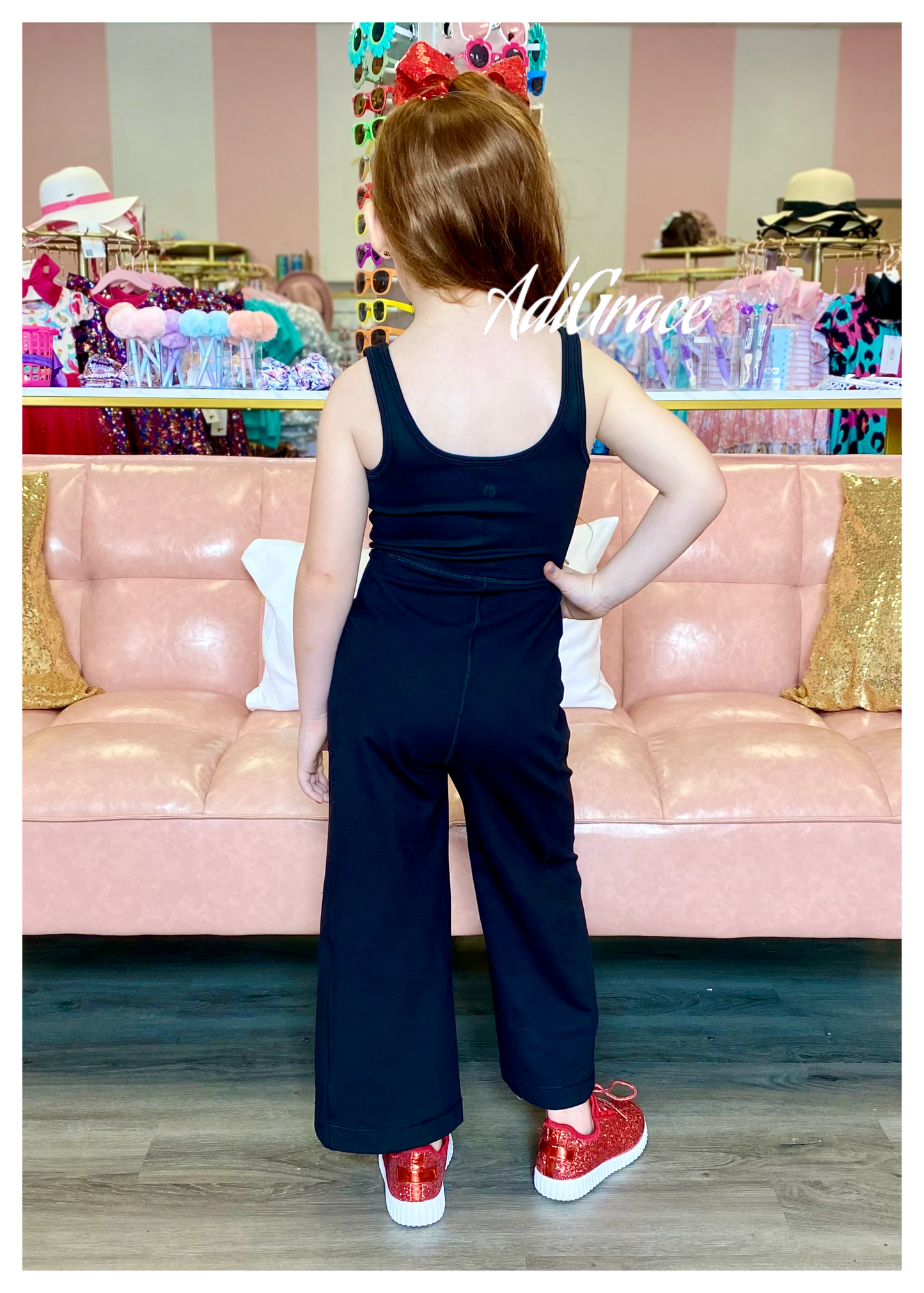 Black Athletic Romper