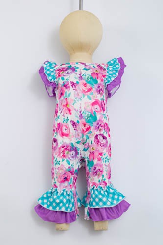 Orchid Floral Baby Romper