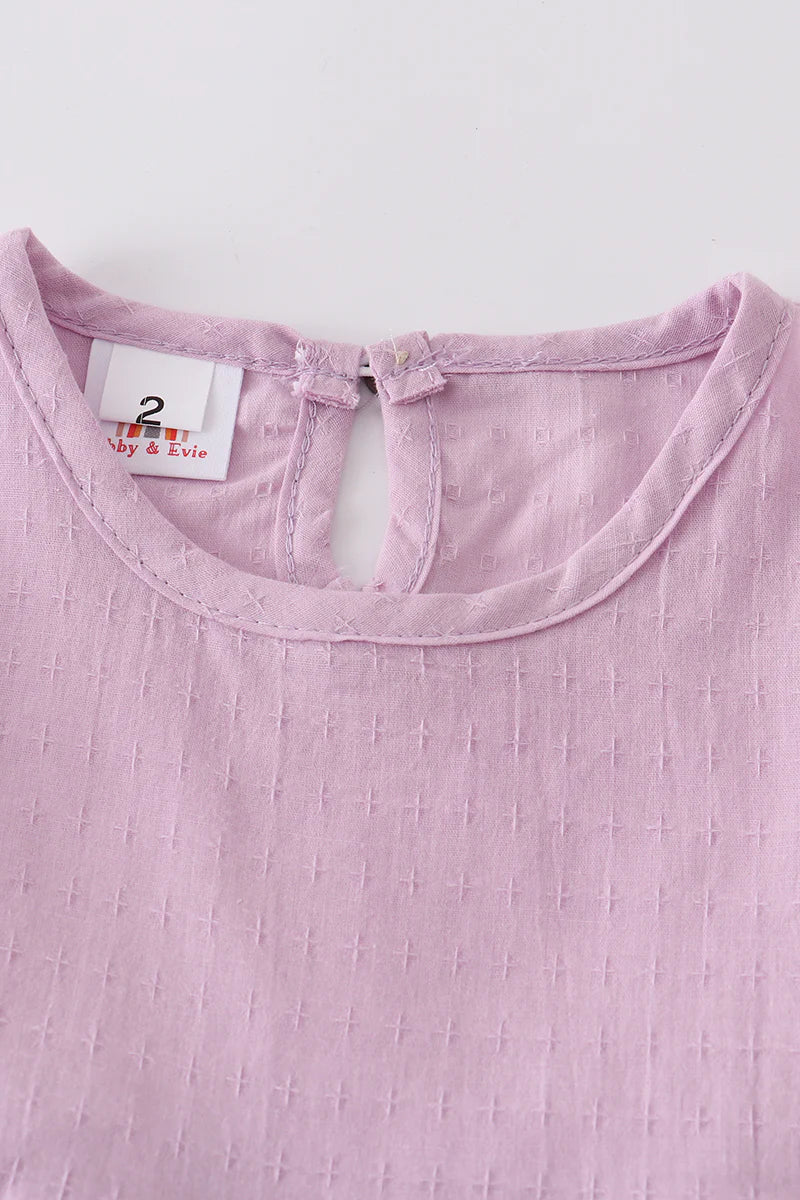 Lavender Ruffle Tiered Tunic