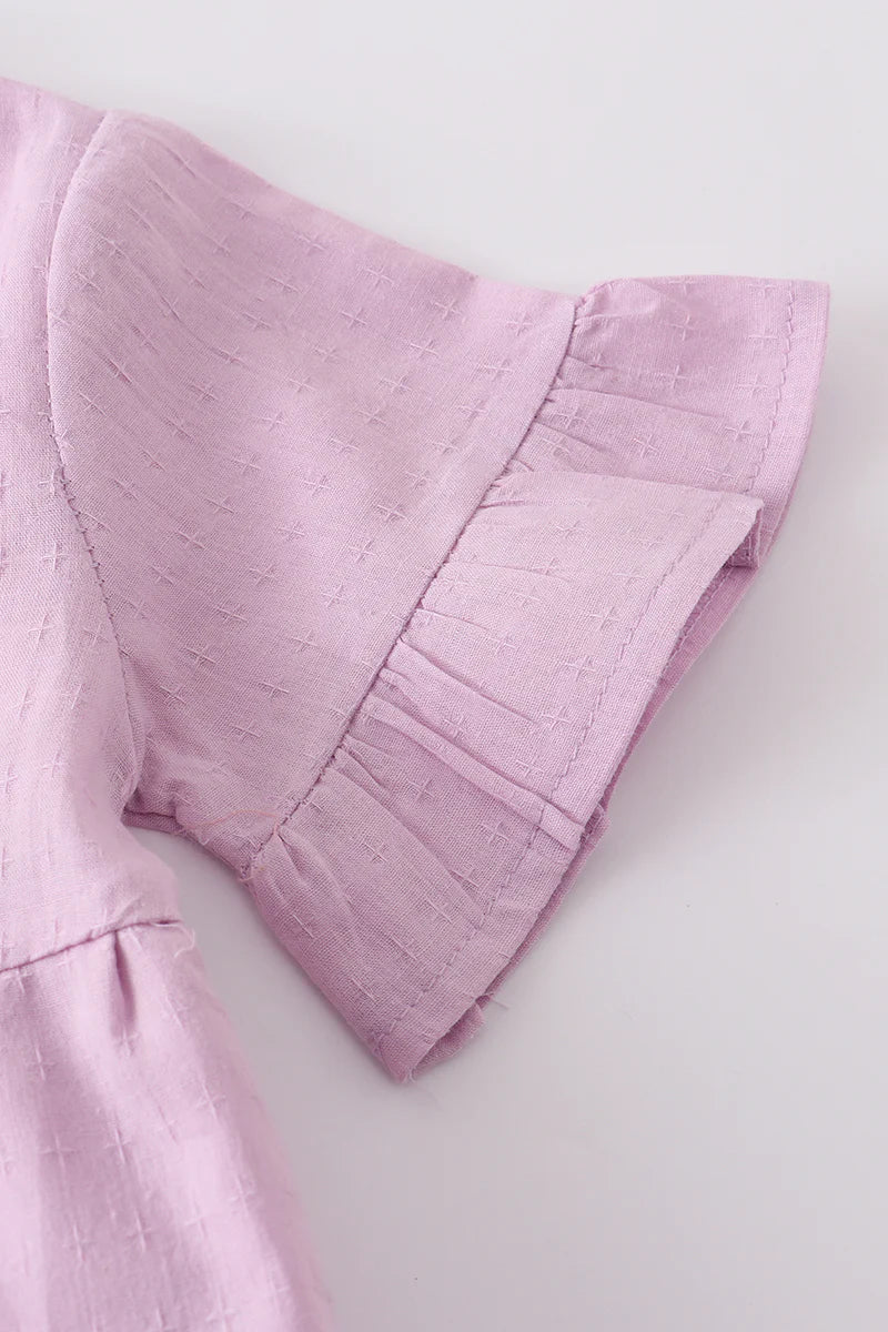 Lavender Ruffle Tiered Tunic