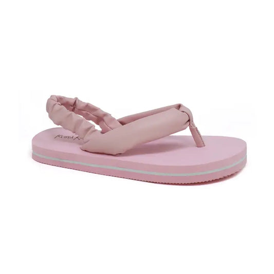 Pink Pearly Beach Flip Flops - Youth