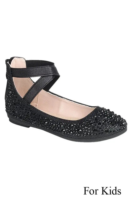 Black Ballet Flat Style Shoe - Kids