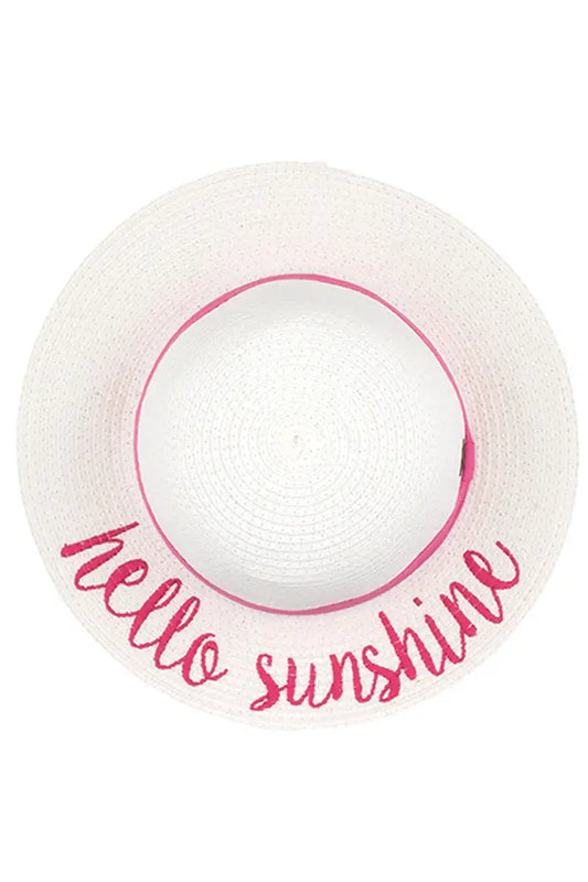 C. C. Kids Brim Hat - "hello sunshine"