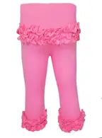 Pink Ruffle Bottom and Legs Pants