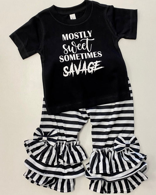 "Mostly Sweet Sometimes Savage" tee