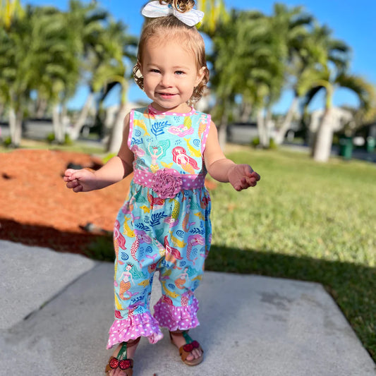 Baby Girls Mermaid Romper