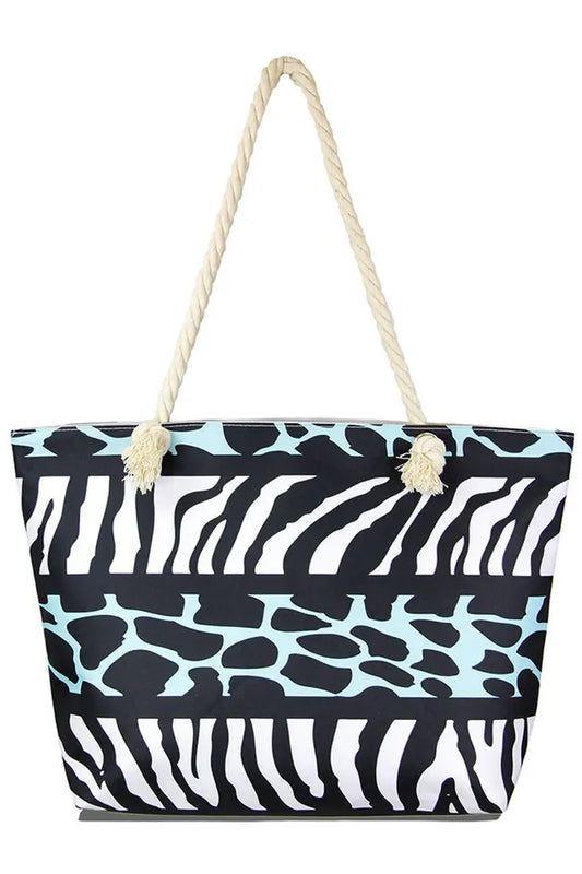 Animal Print Beach Bag