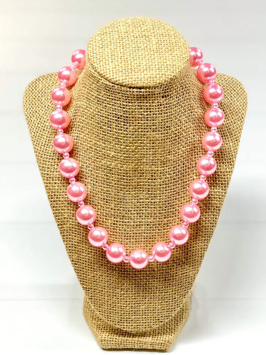 Pink Bead Necklace